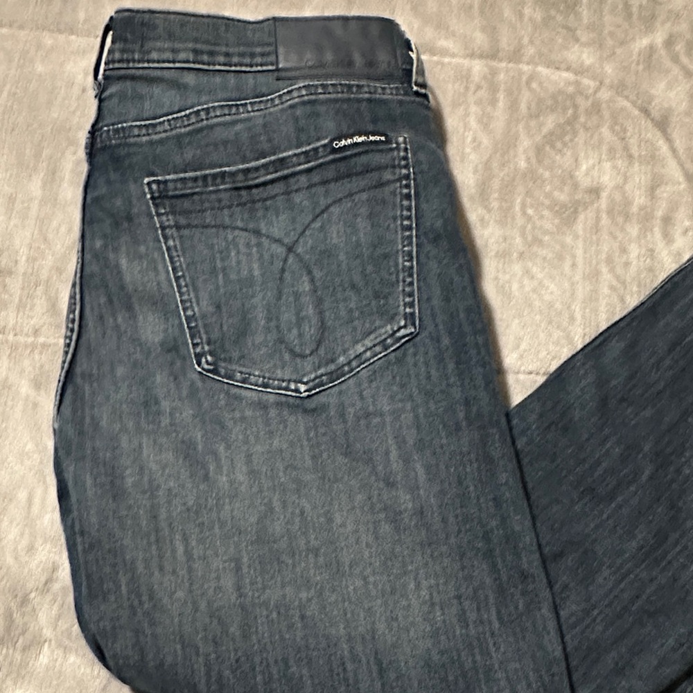 Calvin Klein Women's Dark Blue Straight Leg Jeans